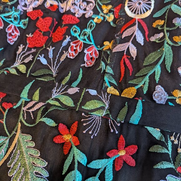 Sam Edelman embroidered floral dress, size 2, EUC - Picture 4 of 12